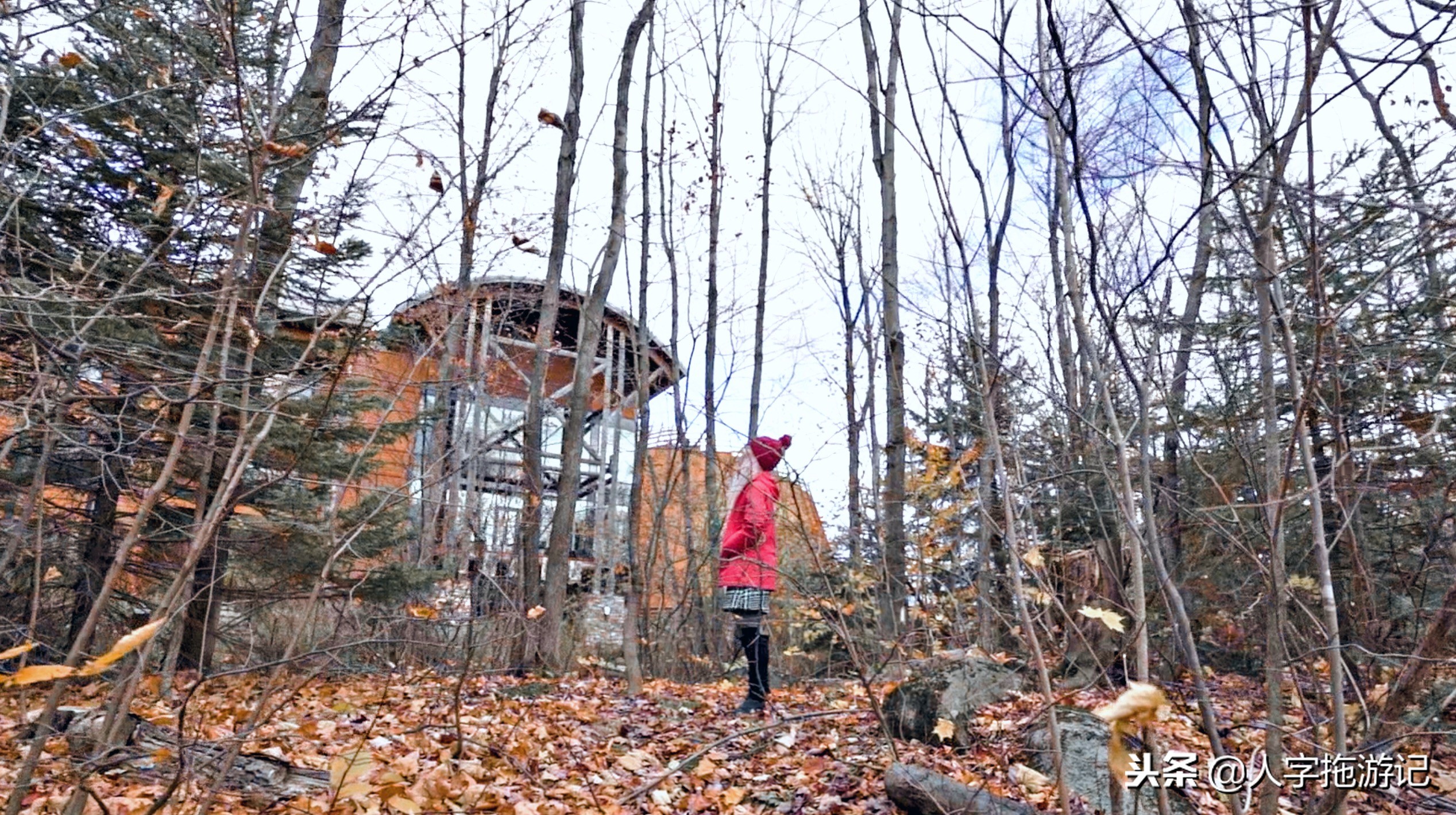 冬日极客,加拿大Wendake穿着狼爪去狼族