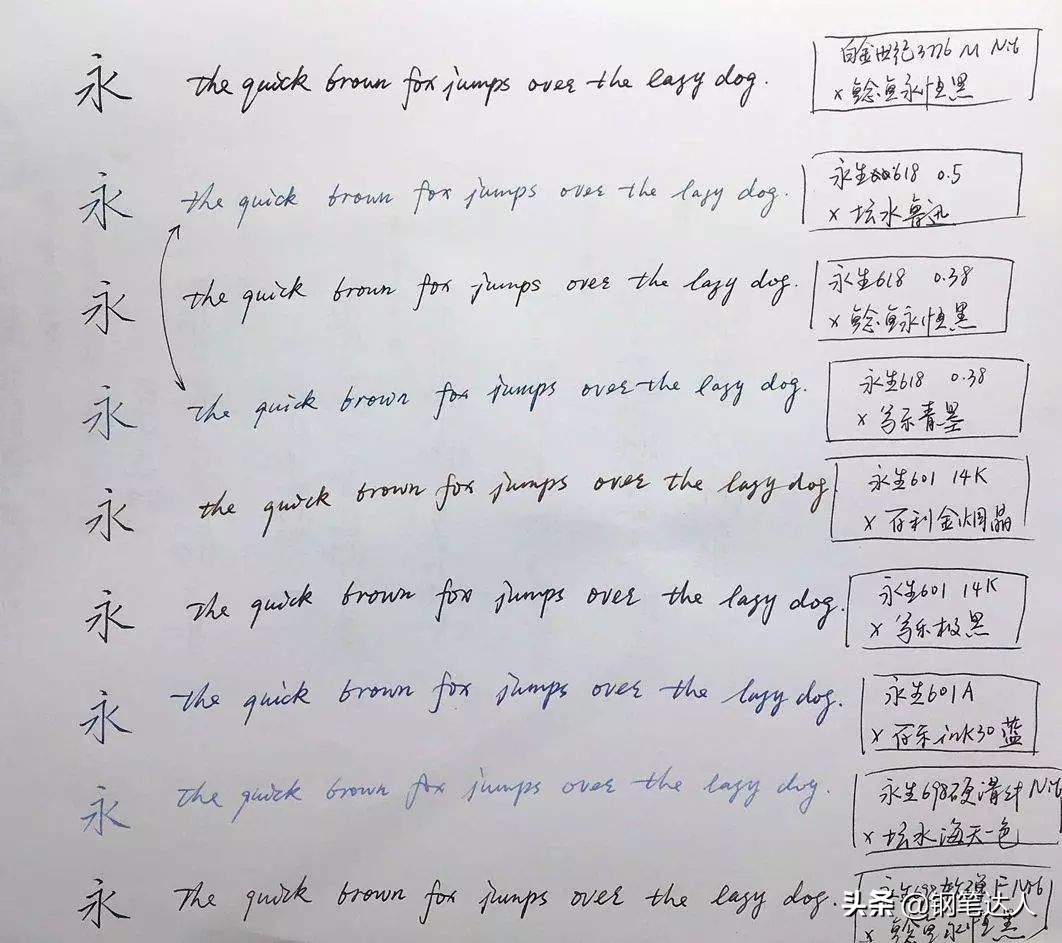 永生钢笔601哪个尖好,国产钢笔排行榜前十名永生品牌