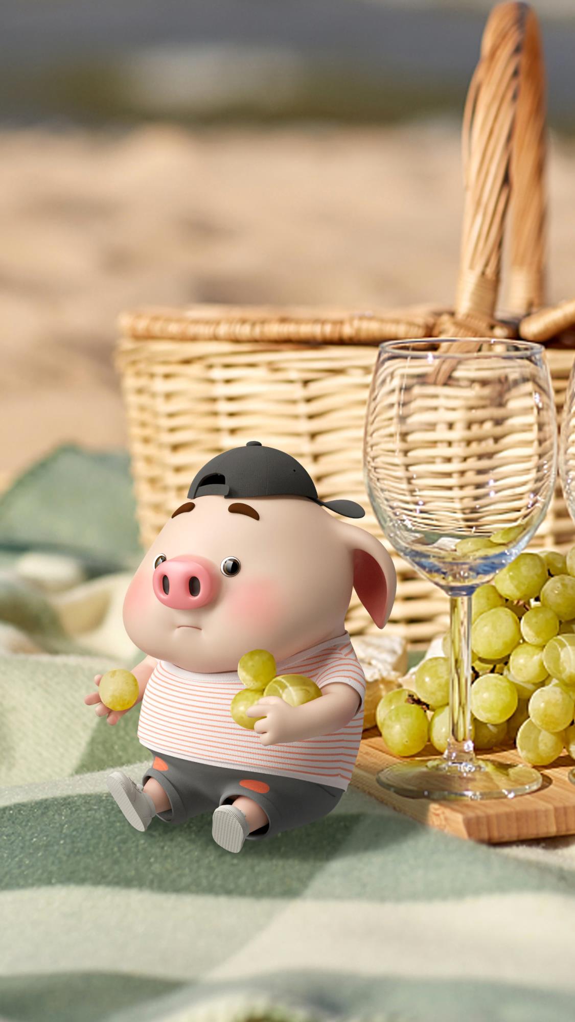 手机壁纸264期｜最近超火的小猪猪壁纸、高清手机壁纸