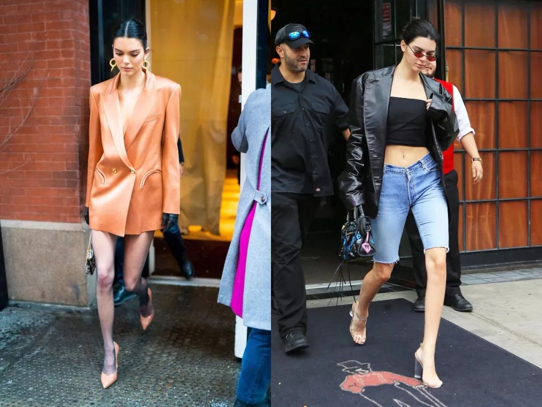 西装款式气场,时尚潮流皮西装