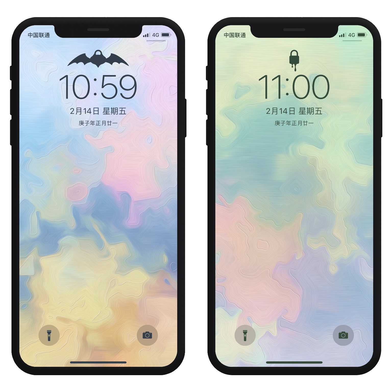 开屏锁屏壁纸一套个性,八字头特效锁屏壁纸