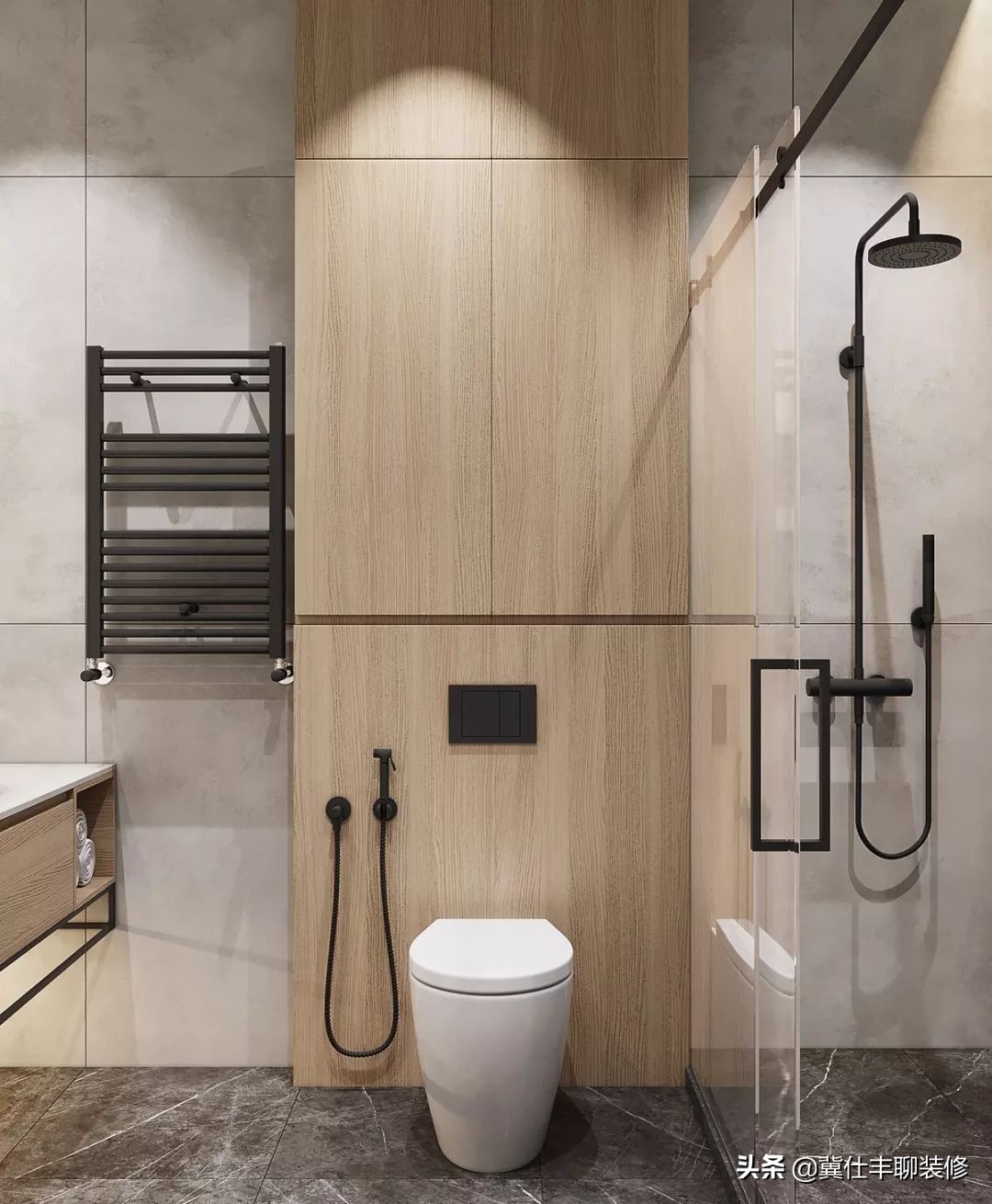 全屋仿大理石护墙板装修效果图,轻奢护墙板大理石漆