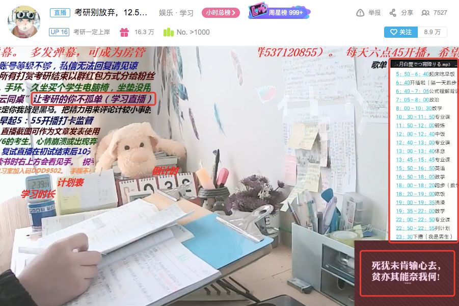 在B站上直播考研的人,最后能成功吗?