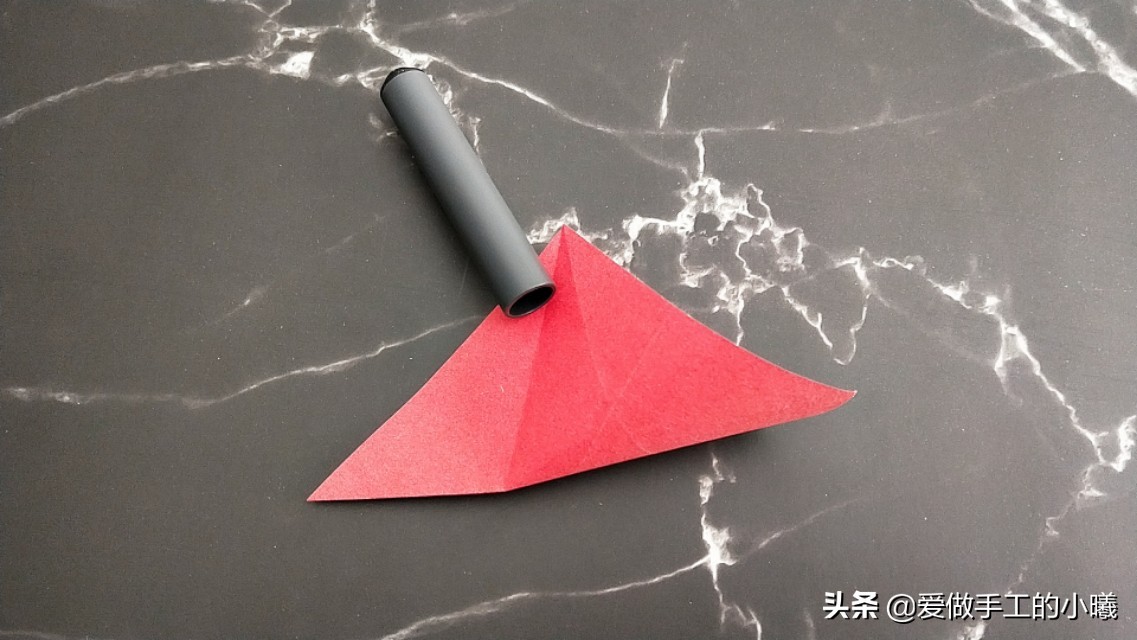 玫瑰花折纸图解,玫瑰花千纸鹤折纸图解