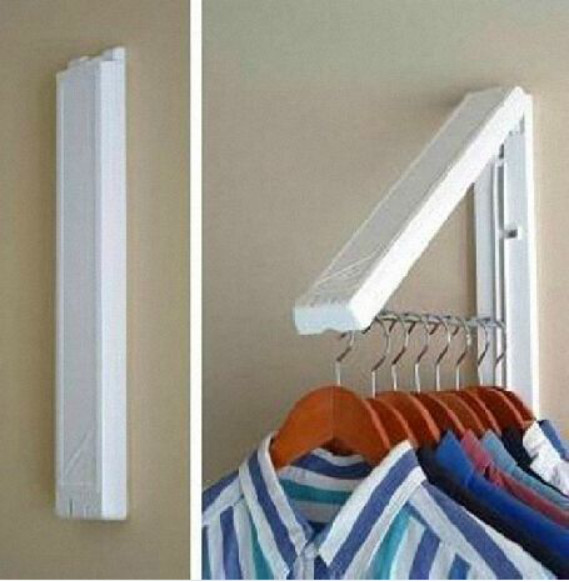 晾衣架和阳台柜子冲突怎么办,阳台晾衣架挂衣服不美观怎么办