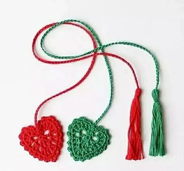 毛线书签不用钩,钩书签图解毛线书签