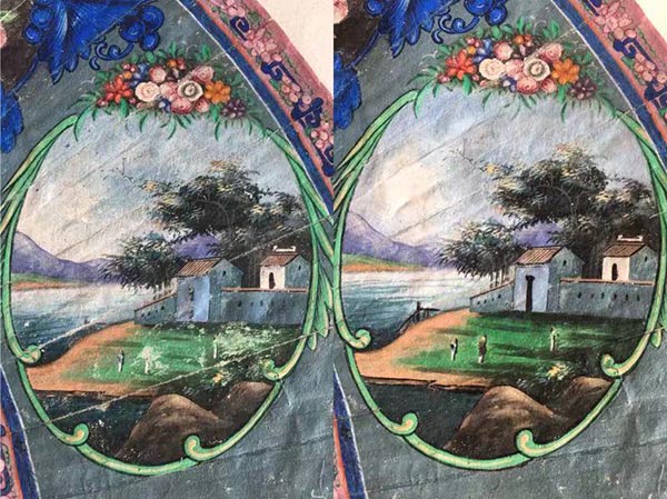 折扇扇面修复方法视频,折扇修复纸