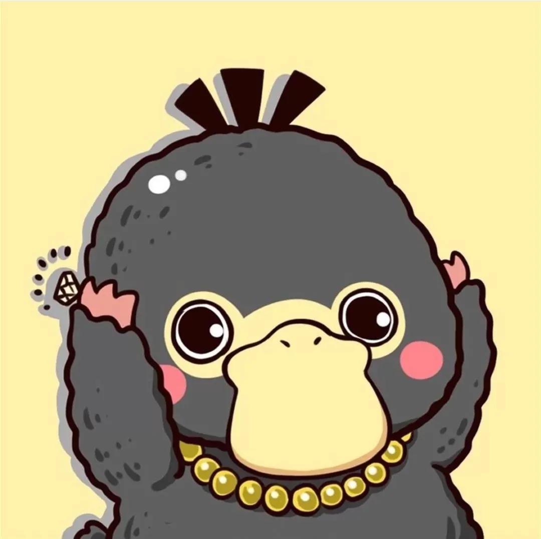 可达鸭头像图片,张嘴可达鸭头像