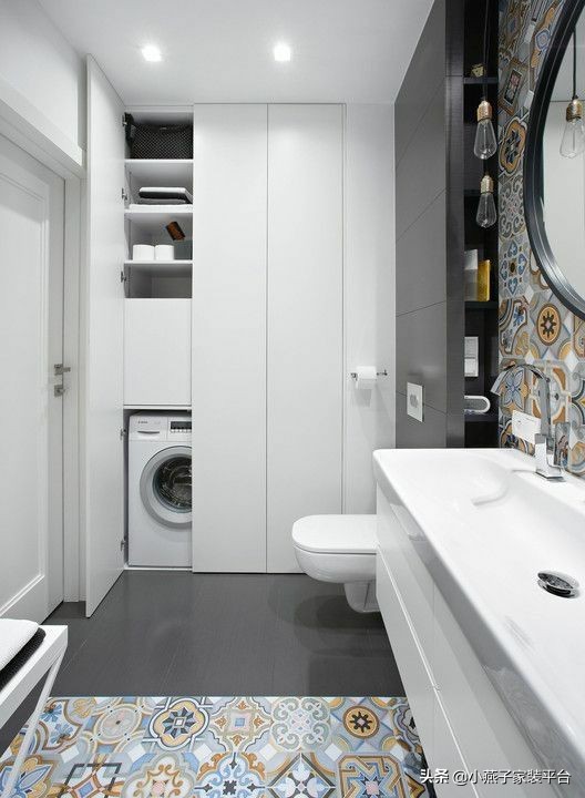 纠结洗衣机放哪?看看别人家的真实案例