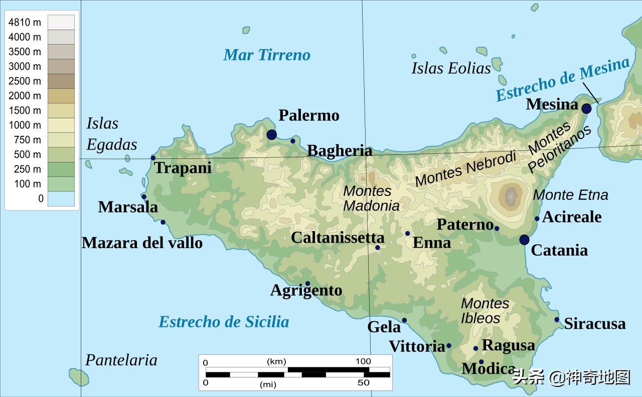 乱谈岛屿(89)西西里(Sicilia)的美丽传说与*手党黑**