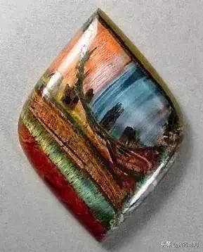 万年石头里的罕见画,万年奇石石头画