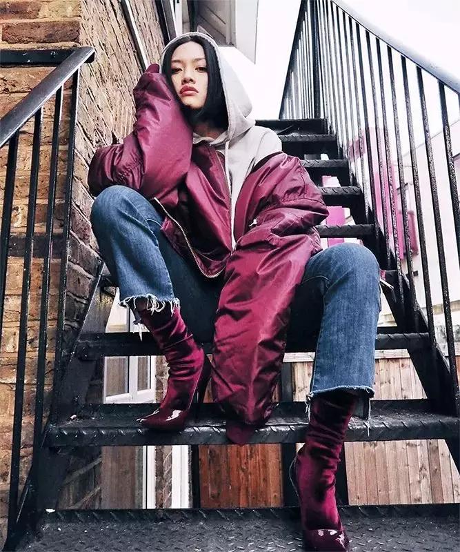 卫衣羽绒服最保暖时髦的冬季搭配,羽绒服卫衣简直时髦