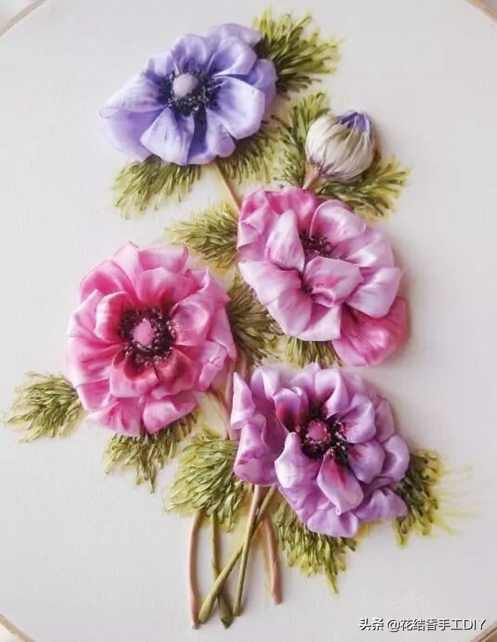 刺绣精美图案,刺绣立体福字