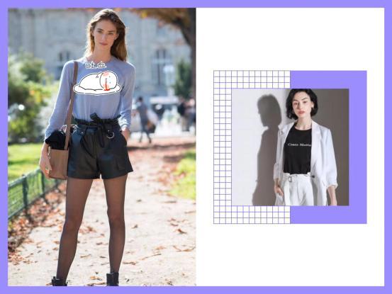 今年流行的纸袋裤怎么穿,新款流行好看显瘦百搭裤