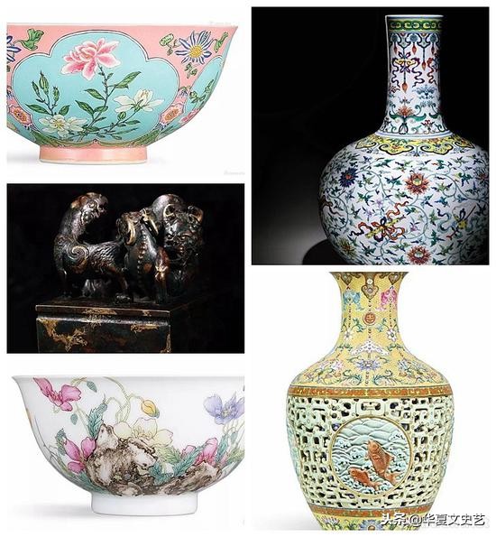 2018年拍卖的乾隆炉钧釉瓷器,近年拍卖乾隆珐琅描金瓷器价格
