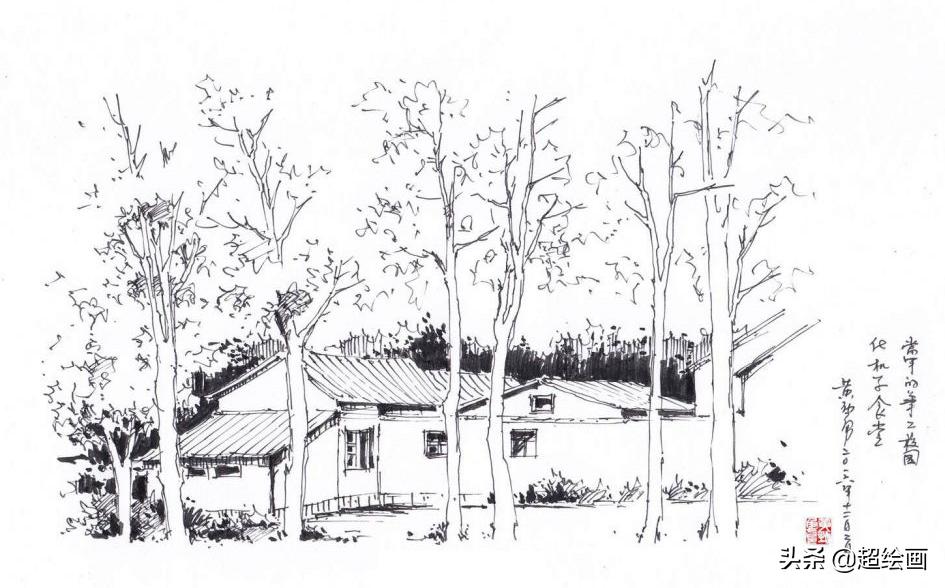 十大顶级钢笔画速写,钢笔速写100幅图片