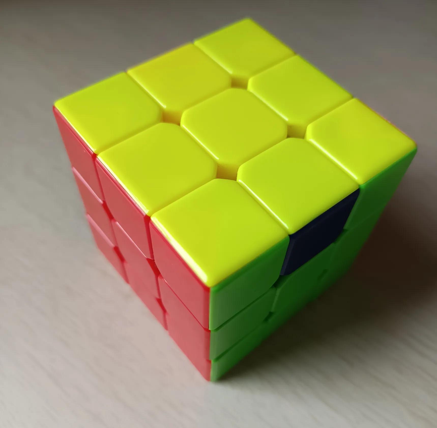 记录儿子第一次三阶魔方复原成功,金字塔三阶魔方复原方法