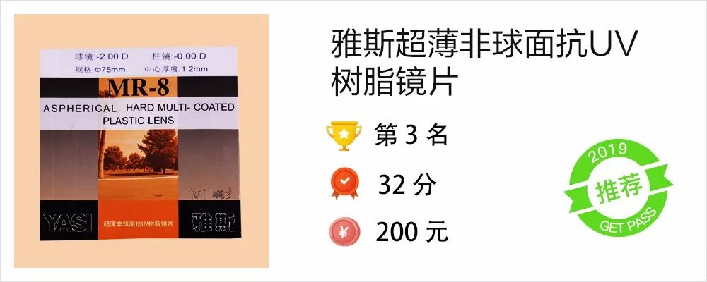 10大近视眼镜片,9款眼镜片大横评