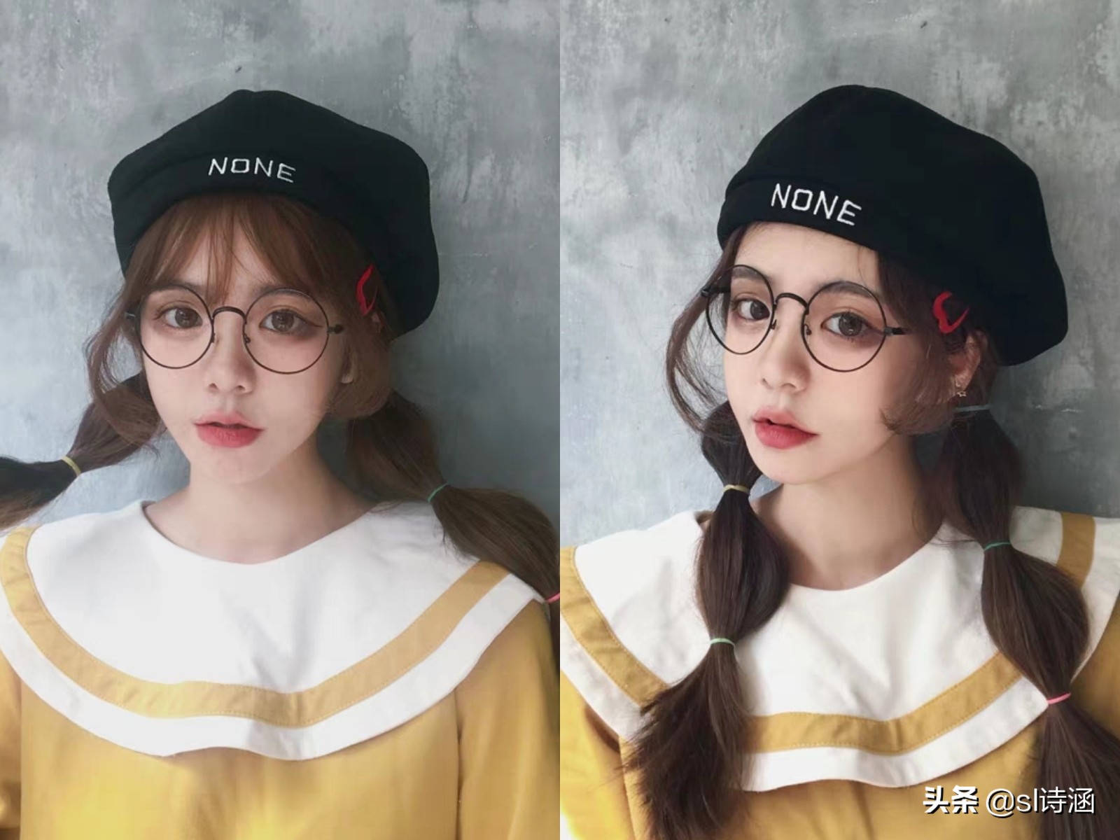 贝雷帽戴法及搭配发型,戴鸭舌贝雷帽适合的发型