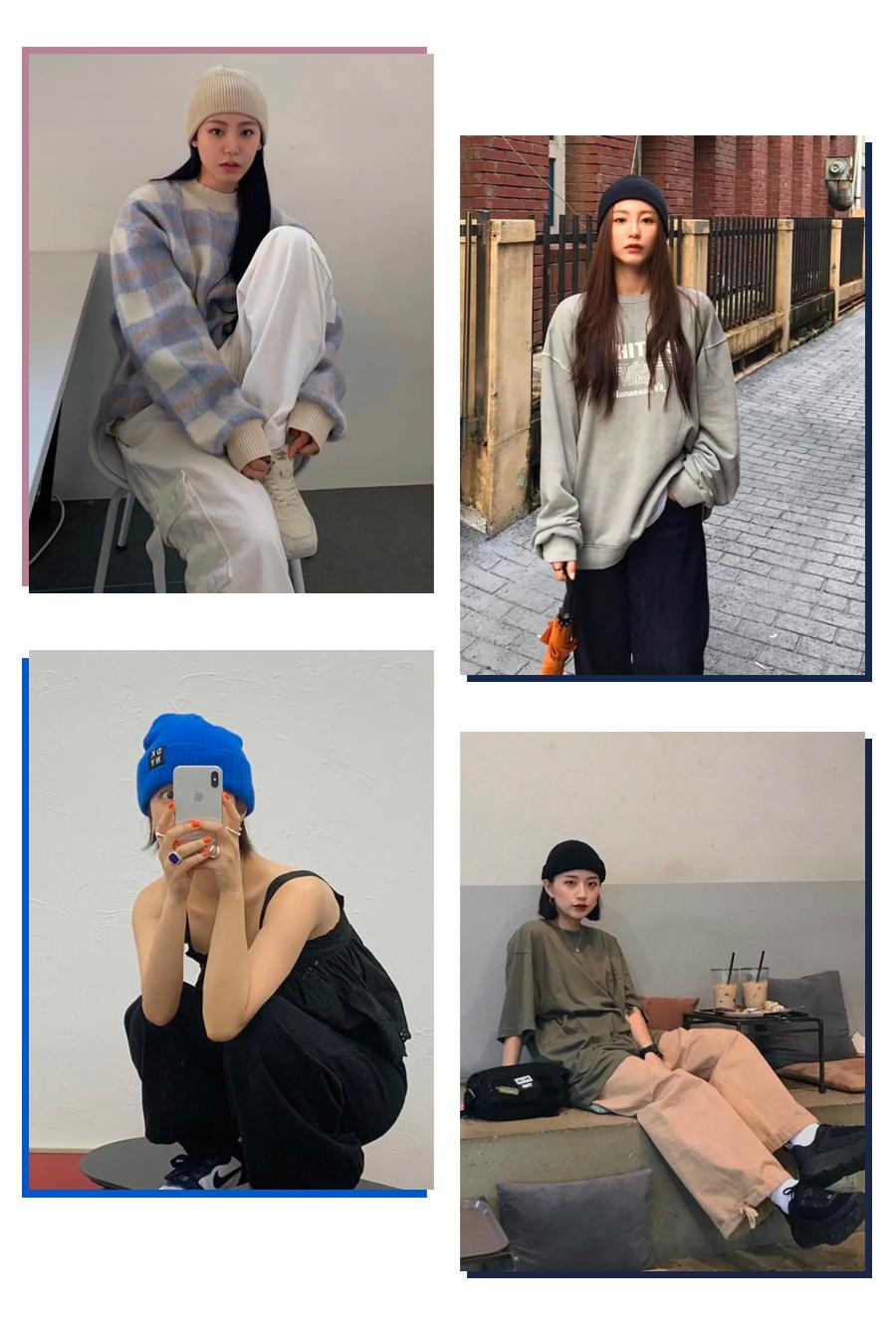 适合圆脸女生戴的冬季帽子,适合女士夏季长脸型戴的帽子