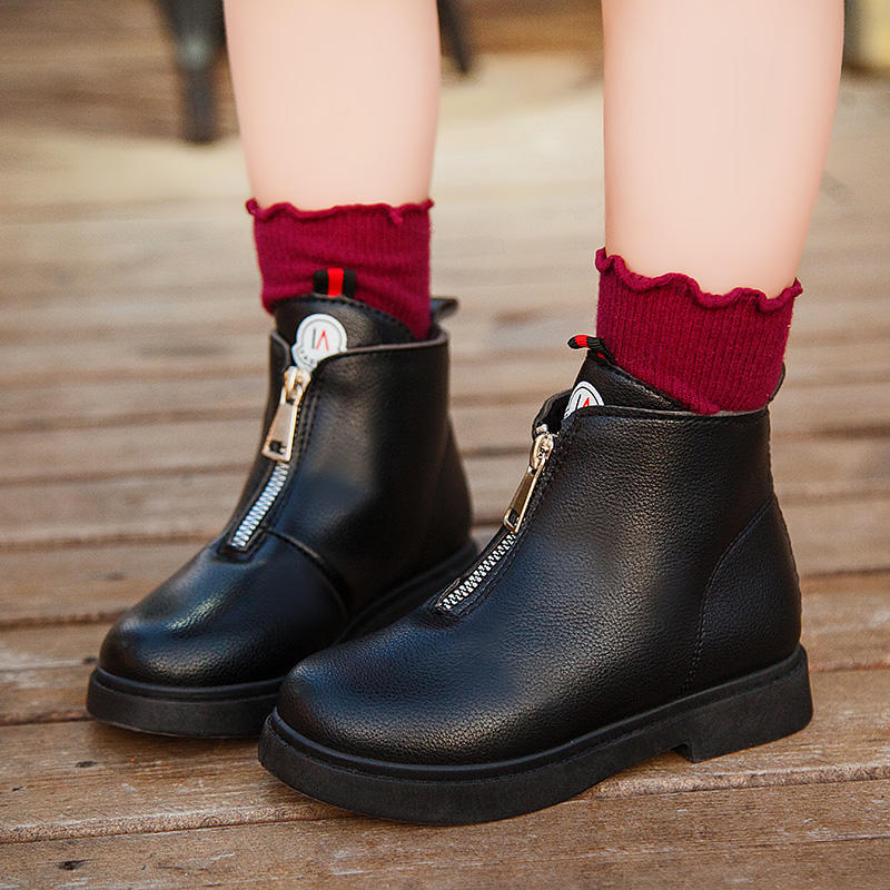 男童冬季马丁靴新款2022爆款,童鞋1-3岁冬季马丁靴白色