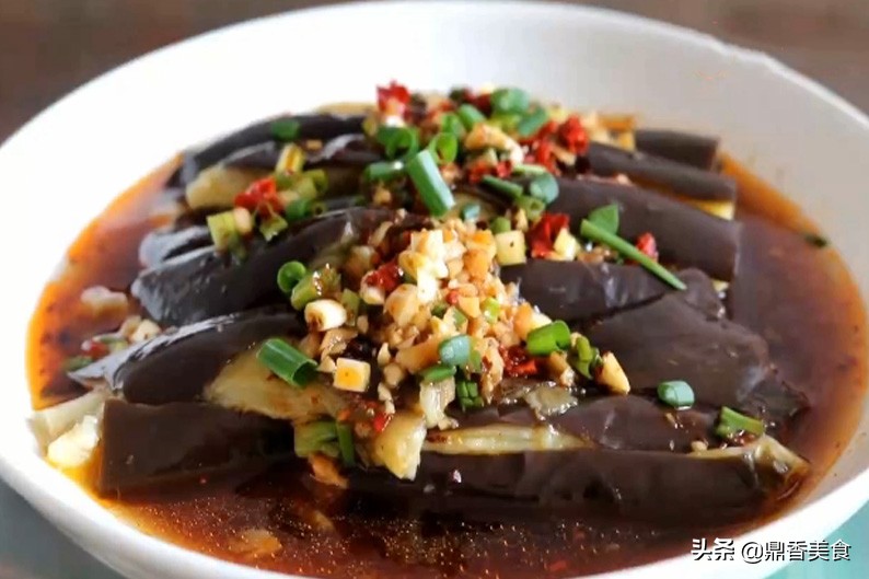 蒜泥拌茄子教程,蒜泥土豆茄子做法大全图解视频