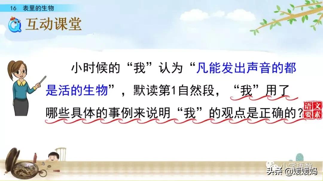 六年级下册语文表里的生物朗诵,六年级下册表里的生物小练笔400字