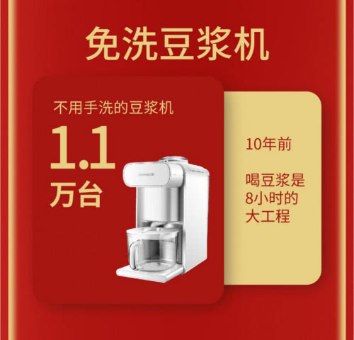 一天卖1000杯豆浆,豆浆机热卖榜第一名苏泊尔