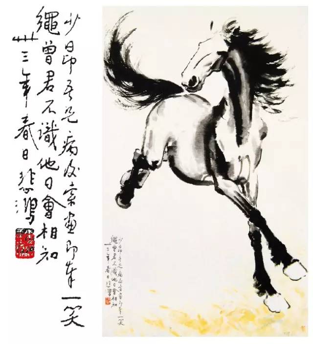 齐白石的虾徐悲鸿的马歇后语,齐白石画虾徐悲鸿画马还有谁