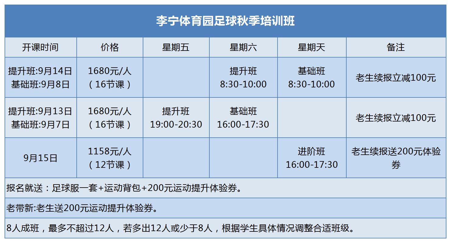 足球班报名,秋季足球招生