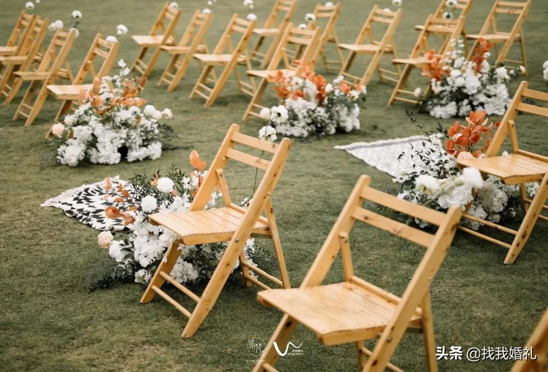 极简西式婚礼户外布置,法式复古婚礼户外效果