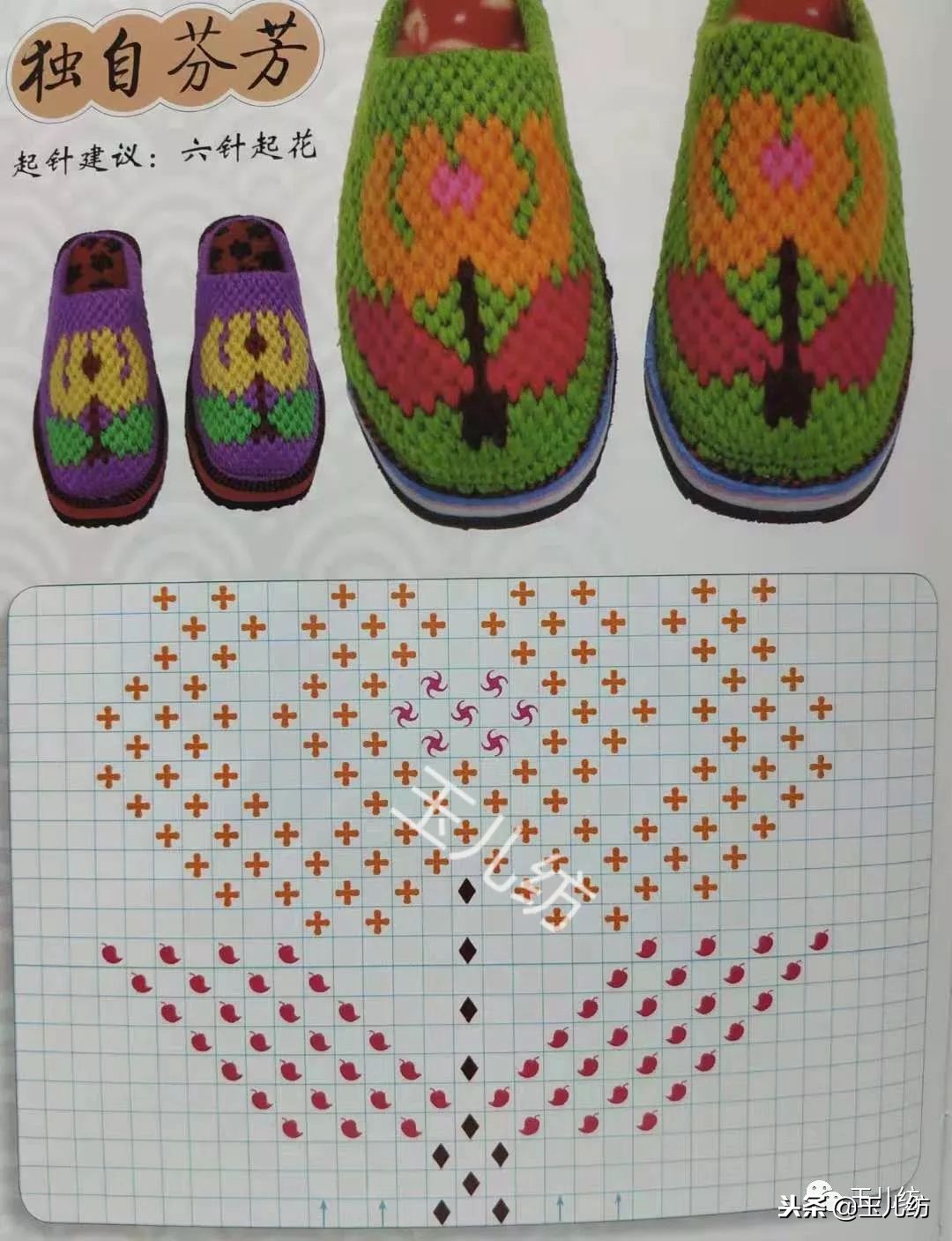 毛线拖鞋图纸200款玉儿纺图片,毛线拖鞋图纸200款玉儿纺