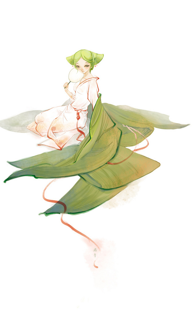 古代古风壁纸大全,二次元壁纸之绿衣佳人