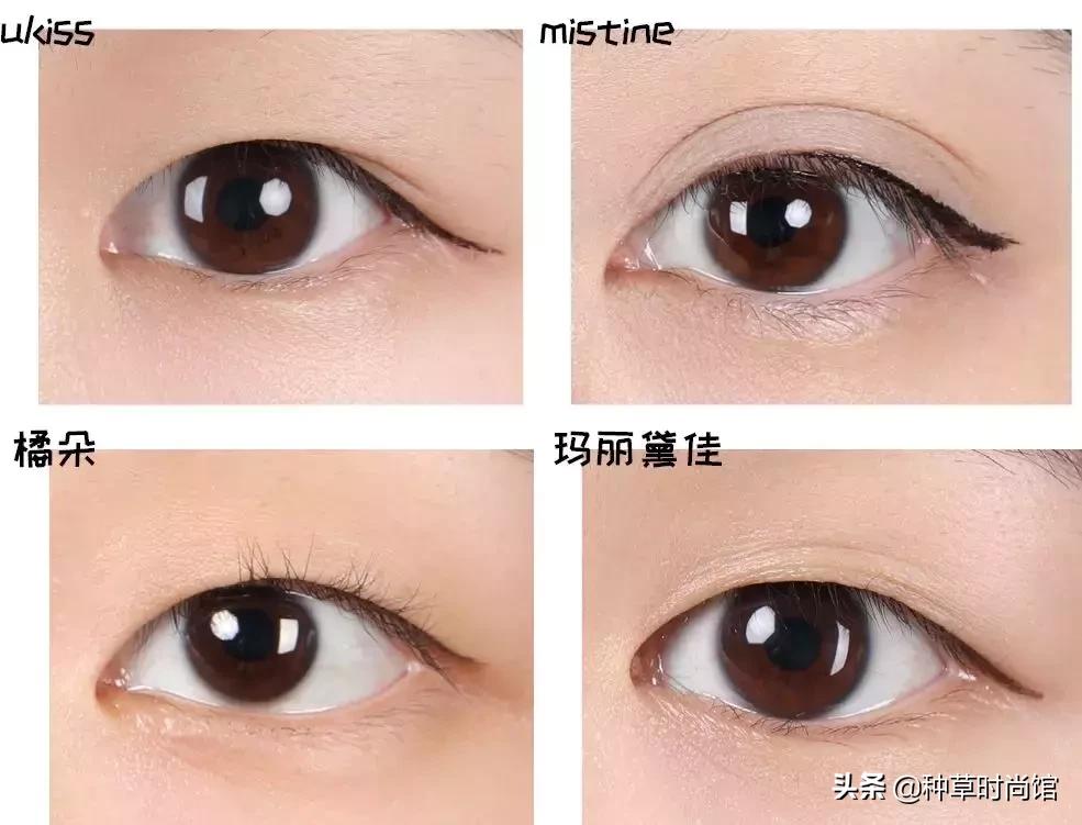 初学者如何使用kissme眼线笔,kissme眼线笔真实测评黑茶色