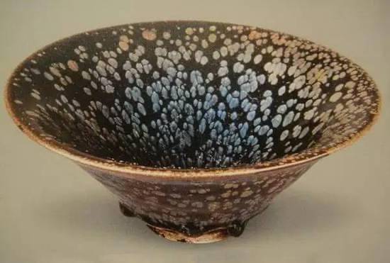 日本国宝曜变建盏,日本天目曜变天目盏展示