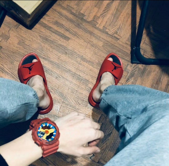 上脚好看的aj6,aj6奥利奥拖鞋