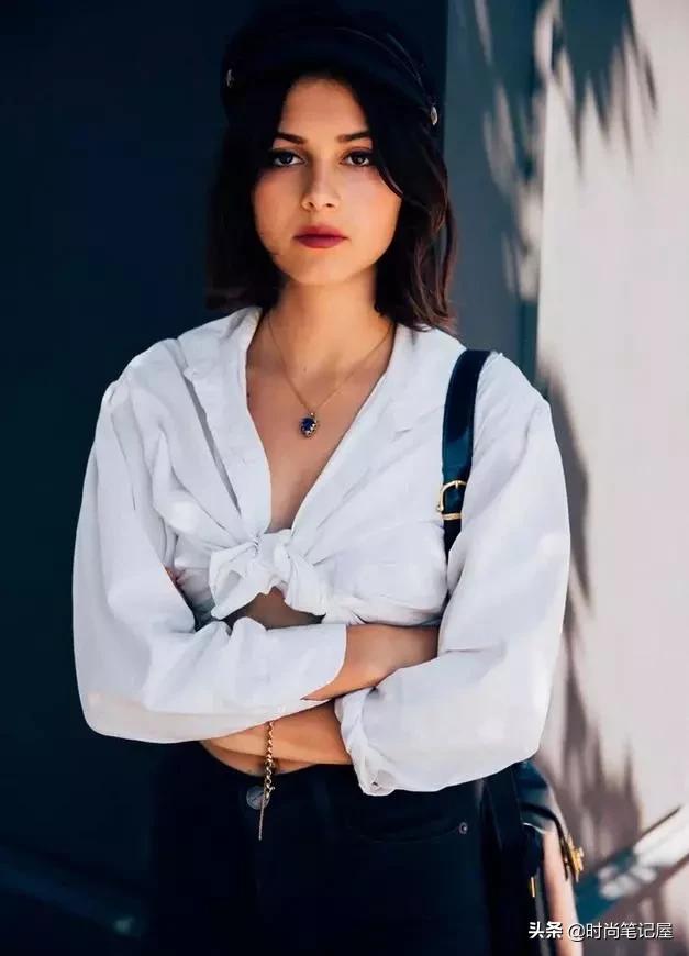 潮流衣服怎样打结好看,后面打结的衣服教程