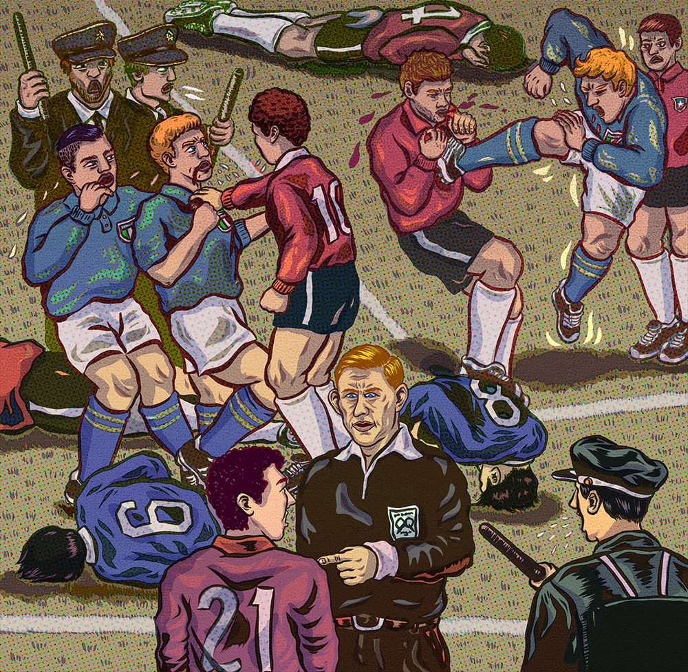 足球黄红牌大战,足球比赛红黄牌作用