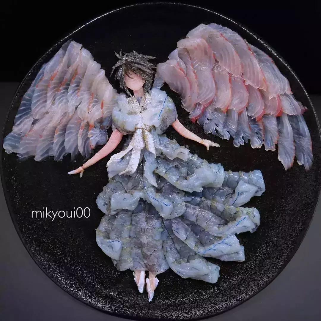 他用3d作画每张图都美到窒息,用三文鱼作画也能美到爆