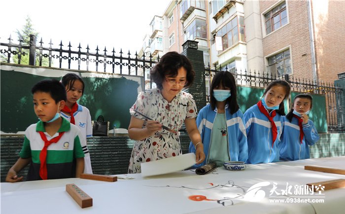 天水市伏羲路逸夫小学春季运动会,天水伏羲路逸夫小学国学进校园