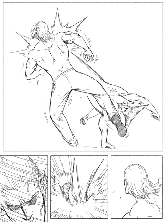 一拳超人原版漫画饿狼vs埼玉,一拳超人漫画vs重制版