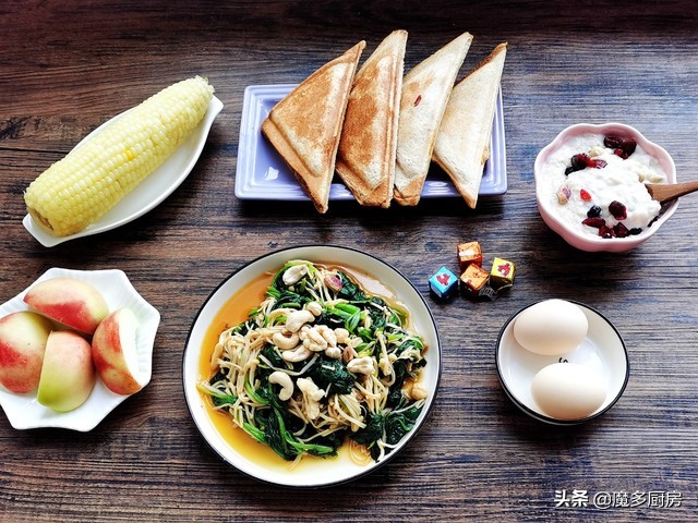 3分钟教你做出一份美味早餐,100份仪式感早餐