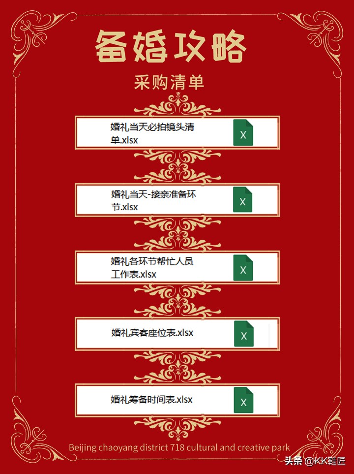 婚礼采购清单明细表,婚礼筹备及采购清单