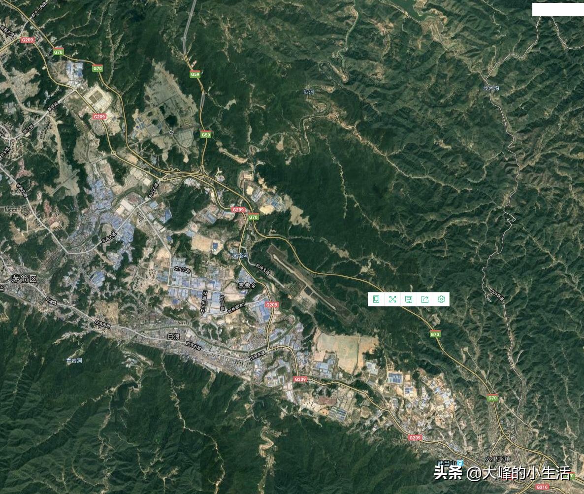 湖北十堰市城市全貌,十堰几个区分布图