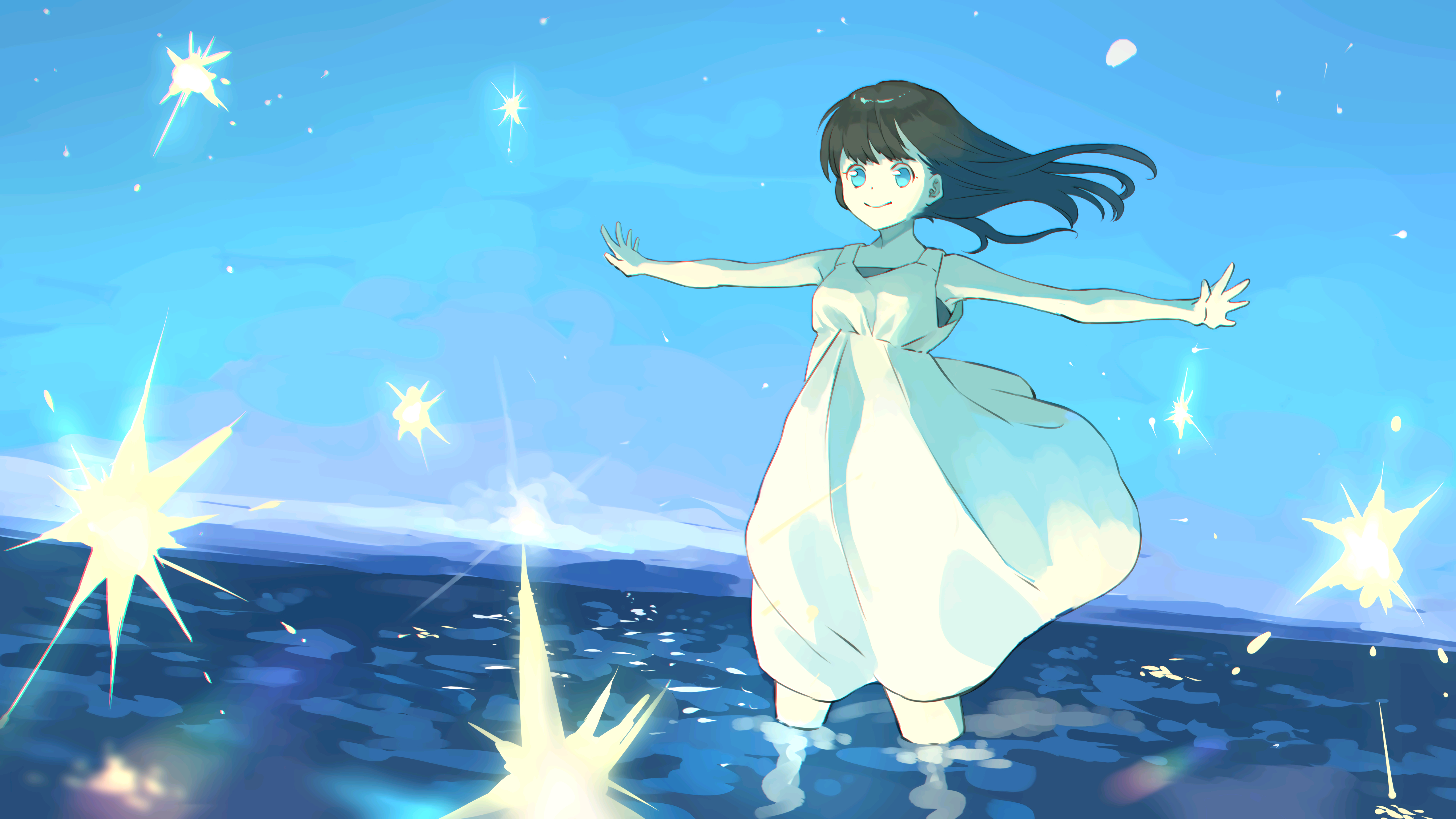 桌面壁纸中国风动漫剑客美女,电脑桌面壁纸动漫狐狸高清全屏