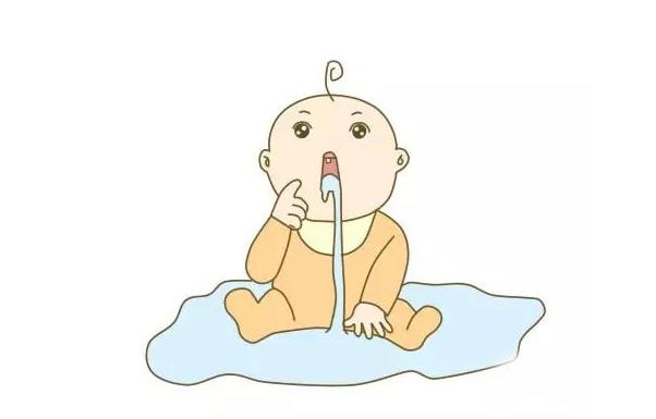 宝宝喜欢吐口水怎么回事,宝宝总是吐口水干呕