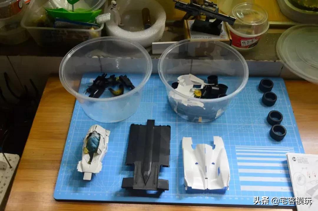 田宫模型本田s2000拼装全过程,模型田宫