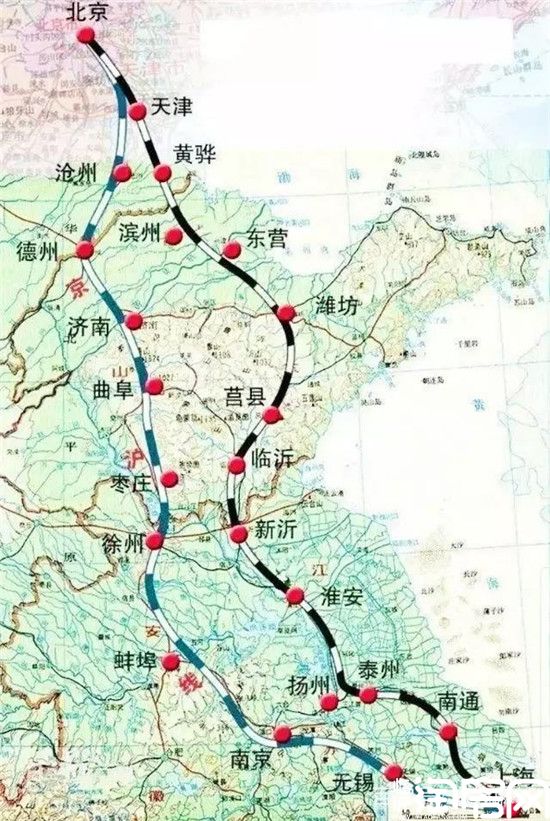 临沂高铁二期最新规划图京沪,京沪高铁二期临沂工程路线图