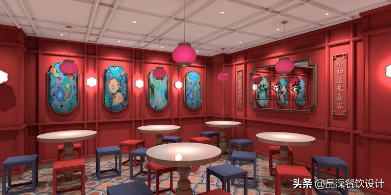 上海新颖的餐饮店设计,复式小吃店设计推荐