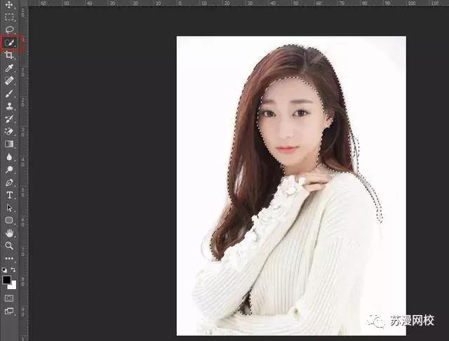 ps修头发颜色变黑,ps抠完图头发有颜色